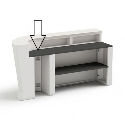 Marvy bar counter + 1 ceramic shelf